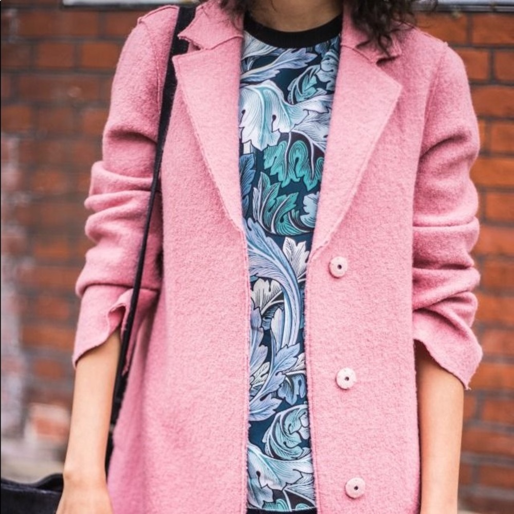 Never Worn Boden Pink Wool Coat - Size 10